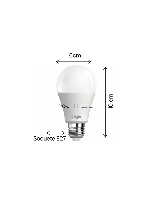 lampada led amarela soquete e27 12w 9w lili home decor