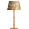 abajur de chao decorativo bambu cupula palha classico g lili home 1 40