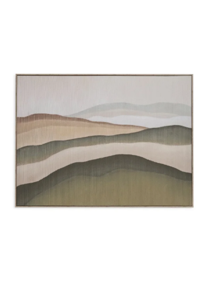 Kit 2un Quado Decorativo Canvas Texturizado Waves A e B Grande